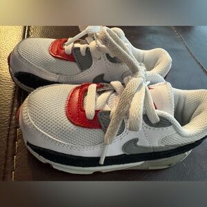 Nike Kids Sneakers - White, Red, Gray, Black